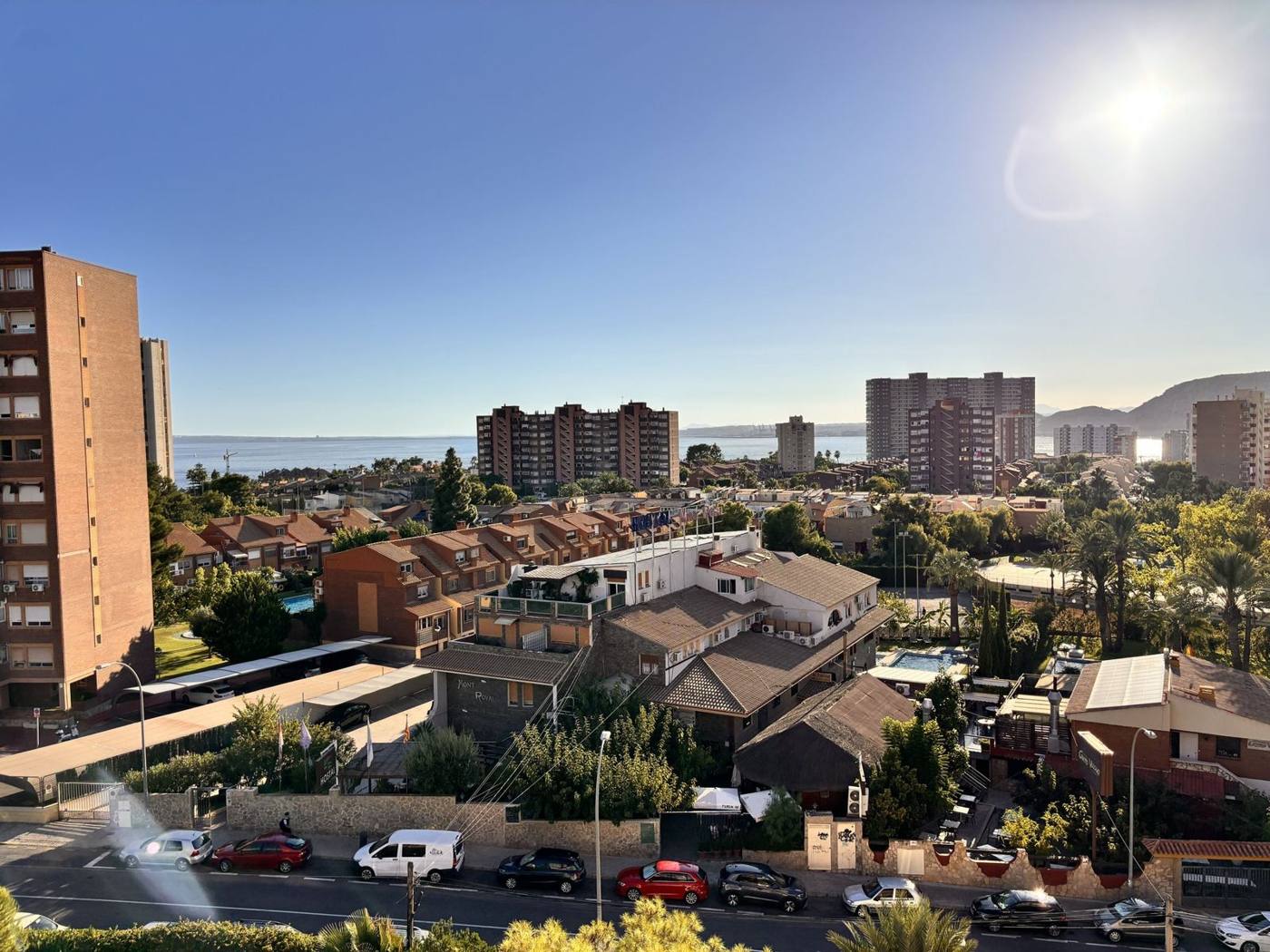 Vista panorámica hacia el mar desde la vivienda